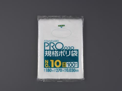 >【直送品】エスコ EA995AD-251 70ｘ100mmポリ袋(透明/100枚) 1個（ご注文単位1個）