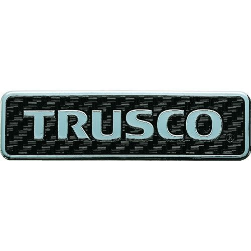 トラスコ中山 TRUSCO 超耐候性軟質エンブレム TRUSCOロゴ文字のみ エンボス加工タイプ（ご注文単位1枚）【直送品】