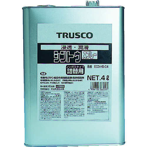 >トラスコ中山 TRUSCO シントウ 4L（ご注文単位1缶）【直送品】