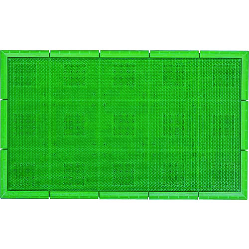 >トラスコ中山 コンドル エバック 屋外用マット サンステップマット #1 450mm×600mm 緑（ご注文単位1枚）【直送品】