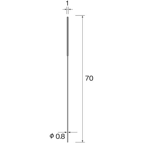 トラスコ中山 ミニモ 電着ダイヤモンドワイヤ＃180 Φ1 853-0471  (ご注文単位1本) 【直送品】