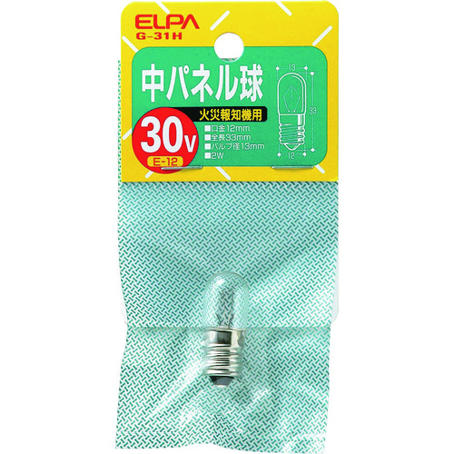 >トラスコ中山 ELPA 中パネル球（ご注文単位1個）【直送品】