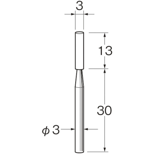 >トラスコ中山 リューター 軸付砥石 126-4294  (ご注文単位1袋) 【直送品】