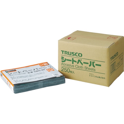 >トラスコ中山 TRUSCO まとめ買い シートペーパー #100(250枚セット)（ご注文単位1箱）【直送品】