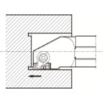 >トラスコ中山 京セラ 端面溝入れ加工用ホルダ GIFV 丸シャンク（ご注文単位1個）【直送品】