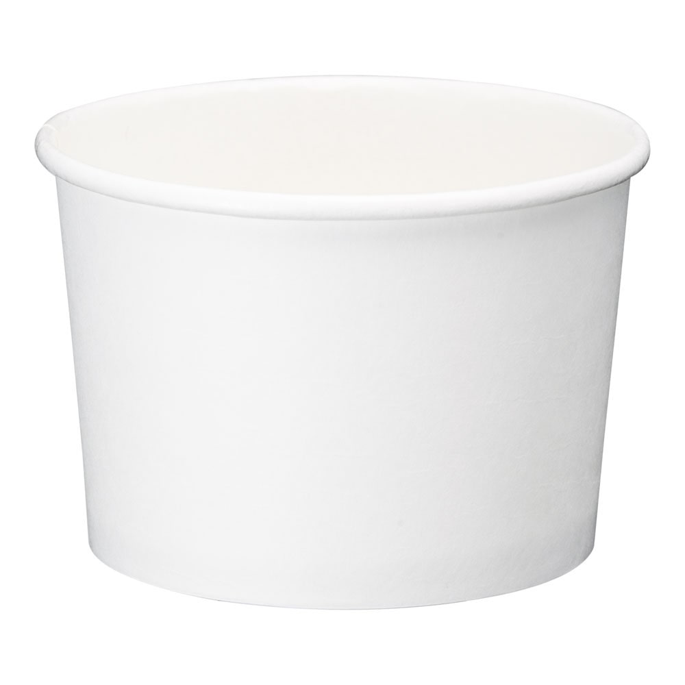 【直送品】アイス＆スープカップ８オンス（５０個入） ホワイト　（ＰＬＡラミ） 1袋（ご注文単位1袋）