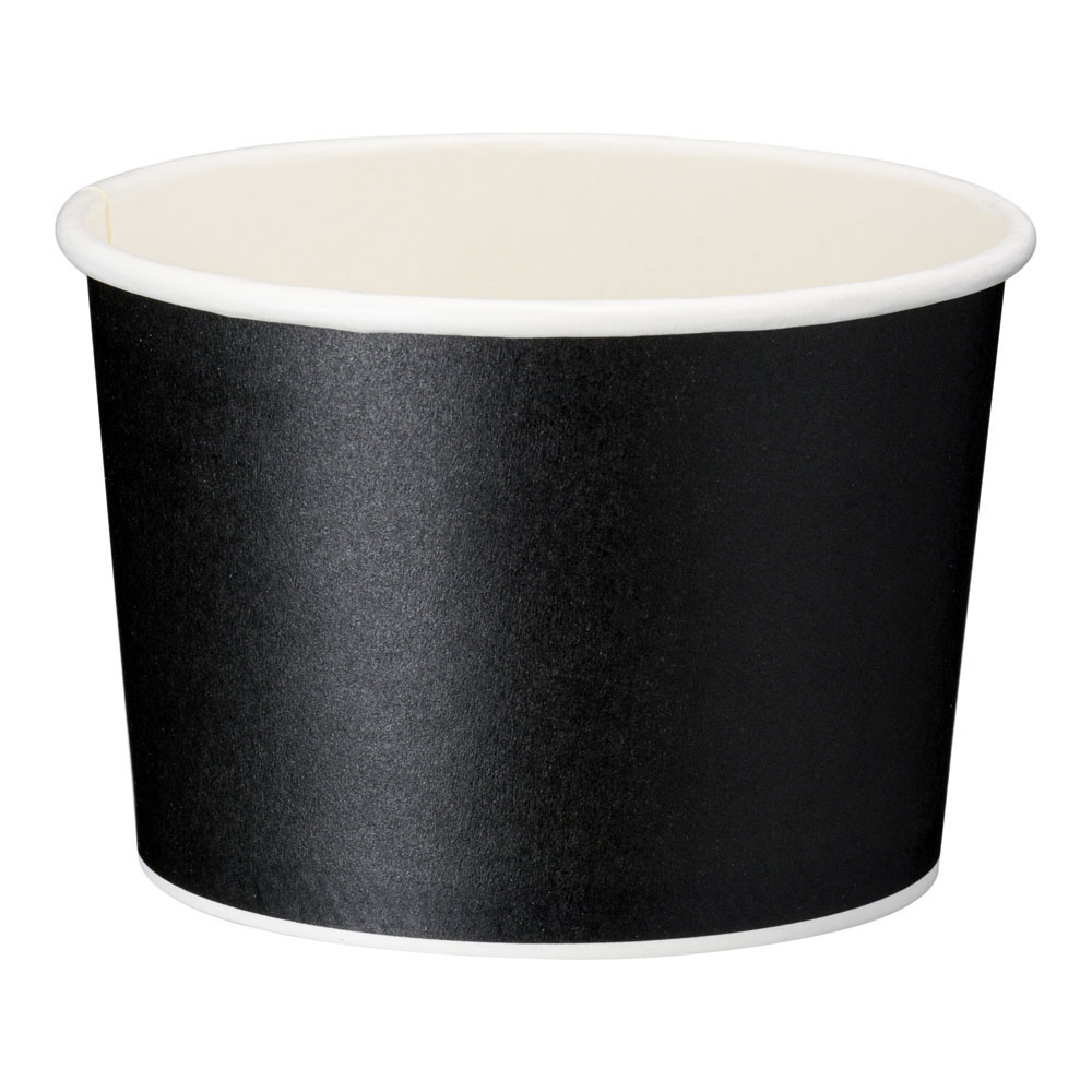 アイス＆スープカップ８オンス（５０個入） ブラック（ＰＬＡラミ） 1袋（ご注文単位1袋）【直送品】