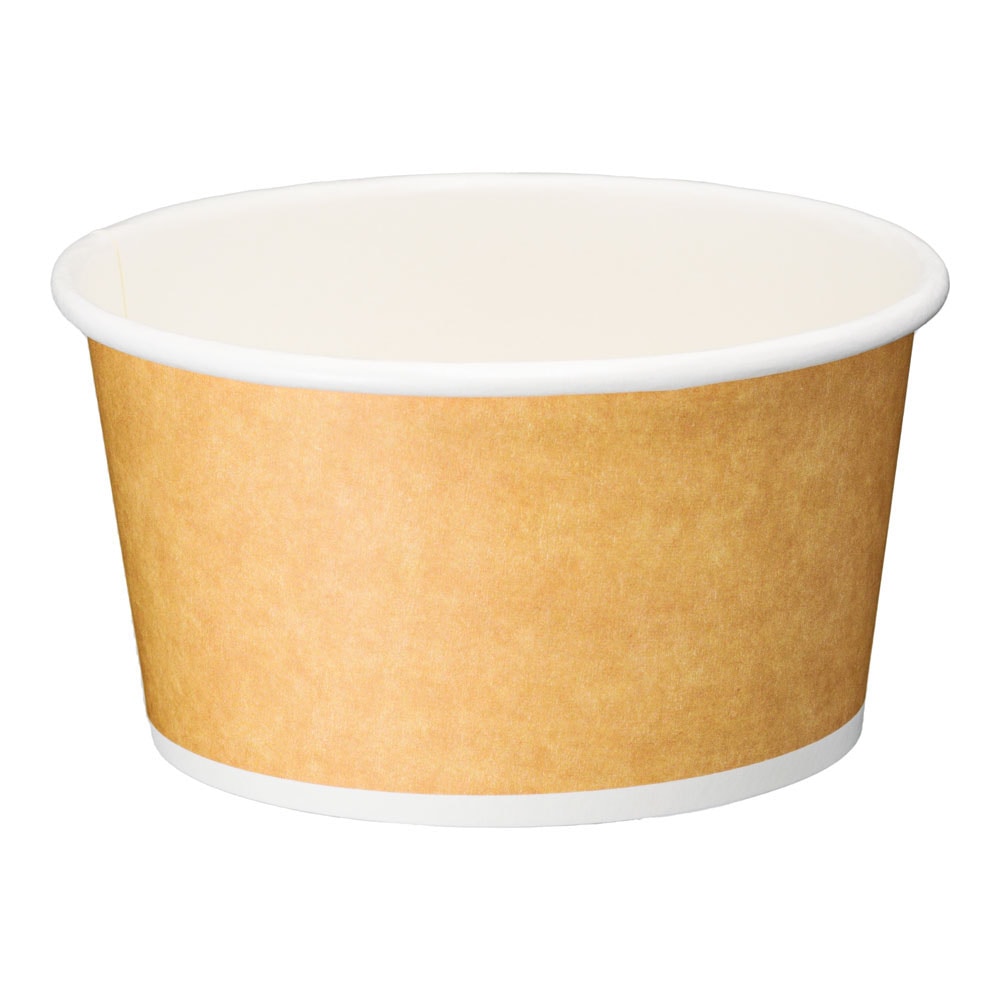 >【直送品】アイス＆スープカップ１２オンス　２５個入 クラフト風　ＰＬＡラミ 1袋（ご注文単位1袋）