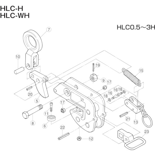 トラスコ中山 スーパー 形鋼クランプ（HLC－S）用パッドセット（新） 855-0728  (ご注文単位1セット) 【直送品】