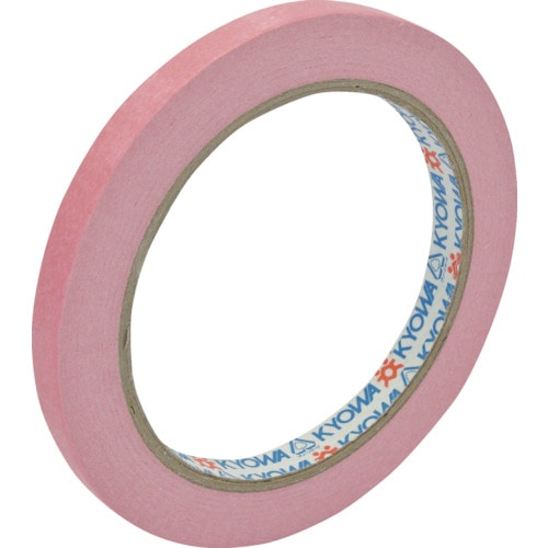 トラスコ中山 パイロン バッグシーリングテープ 紙 ピンク 9mm×50ｍ 厚さ0.07mm（ご注文単位1巻）【直送品】