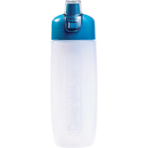 トラスコ中山 クリタック 携帯用浄水ボトル ピュアウォーター ブルー（ご注文単位1個）【直送品】