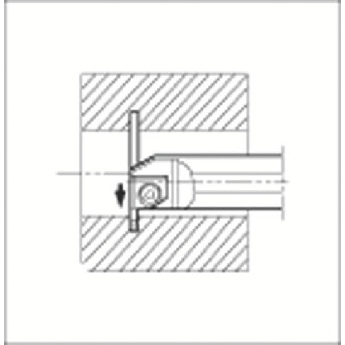 >トラスコ中山 京セラ 大内径深溝入れ加工用ホルダ KIGH（ご注文単位1個）【直送品】