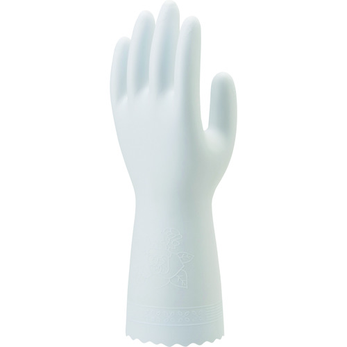 トラスコ中山 ショーワ 塩化ビニール手袋 きれいな手 うす手 ホワイト Ｓサイズ（ご注文単位1組）【直送品】