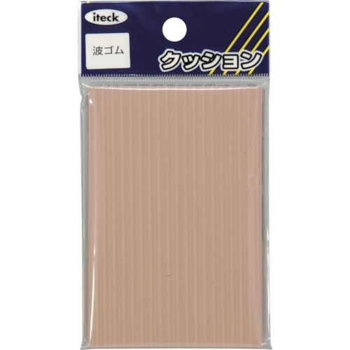 >トラスコ中山 光 波ゴムクッション茶90×60×3mm 820-1740  (ご注文単位1パック) 【直送品】