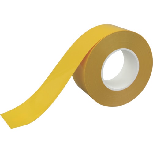 トラスコ中山 ＴＲＵＳＣＯ 2インチ芯管 耐久ラインテープ50Ｘ20 黄色 厚さ0.21mm（ご注文単位1巻）【直送品】