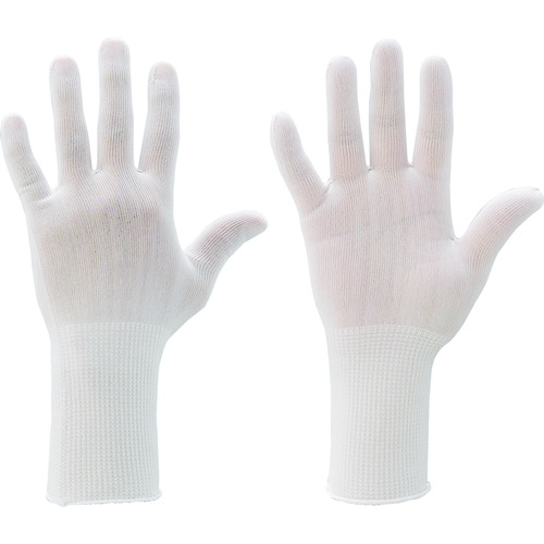 トラスコ中山 マックス 快適インナー手袋(ロング)/Ｍサイズ (10双入)（ご注文単位1袋）【直送品】