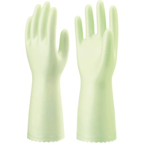トラスコ中山 ショーワ 塩化ビニール手袋 ナイスハンドデリケート さらっとタッチ パールグリーン Ｍサイズ 緑（ご注文単位1組）【直送品】
