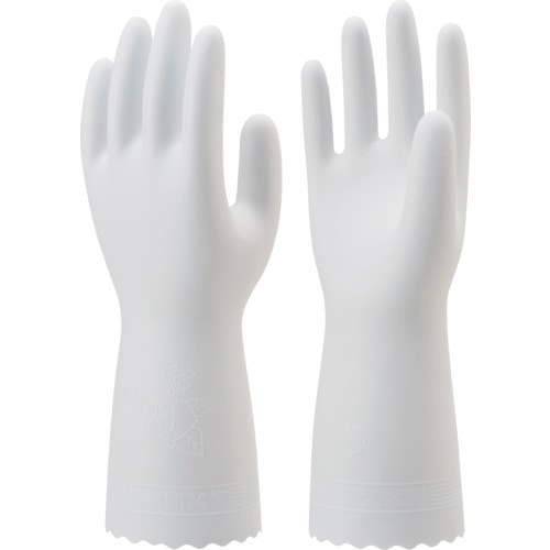トラスコ中山 ショーワ 塩化ビニール手袋 まとめ買い 簡易包装ビニール薄手10双入 ホワイト Ｌサイズ（ご注文単位1袋）【直送品】
