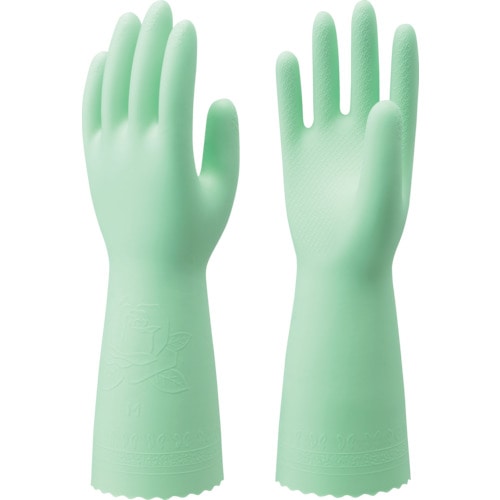 トラスコ中山 ショーワ 塩化ビニール手袋 Ｎｏ132ビニトップ厚手 グリーン Ｌサイズ（ご注文単位1組）【直送品】