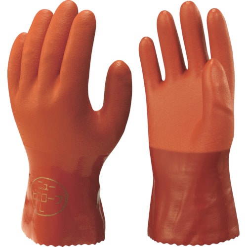 トラスコ中山 ショーワ 塩化ビニール手袋 Ｎｏ610ニュービニローブ オレンジ ＬＬサイズ（ご注文単位1組）【直送品】