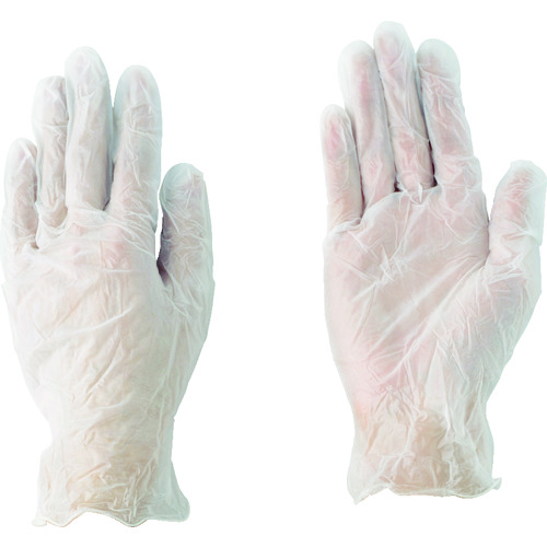 トラスコ中山 エステー モデルローブビニール使いきり手袋(粉つき)Ｌ ＮＯ930 100枚入（ご注文単位1箱）【直送品】