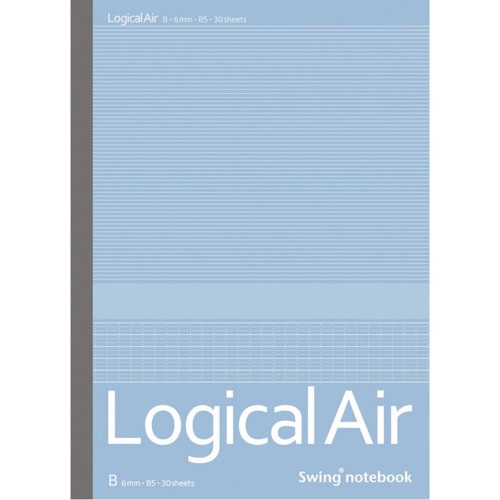 >トラスコ中山 ナカバヤシ ロジカル・エアーノート B罫/B5/30枚（ご注文単位1冊）【直送品】