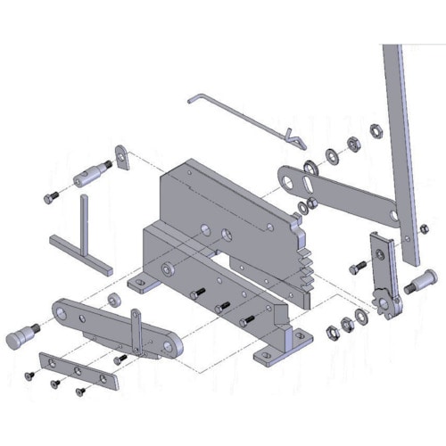 トラスコ中山 TRUSCO 板金用切断機 レバーシャP－4用部品 NO.16サイドプレート 488-7301  (ご注文単位1個) 【直送品】