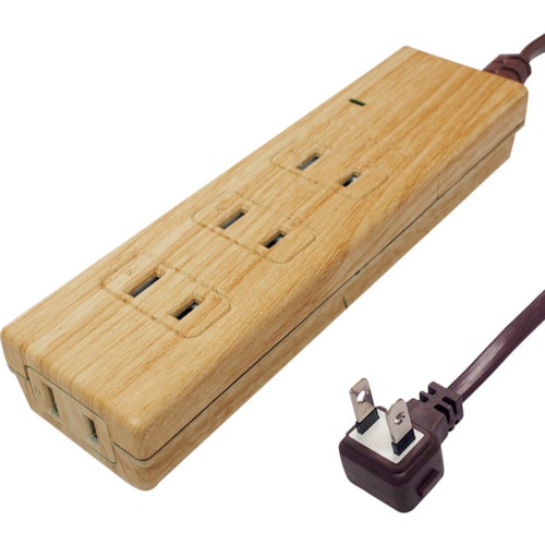 >トラスコ中山 Fargo NATURAL WOOD TAP AC4個口 ベージュウッド（ご注文単位1個）【直送品】