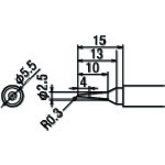 >トラスコ中山 グット 替こて先SB型PX2/SVS用（ご注文単位1個）【直送品】