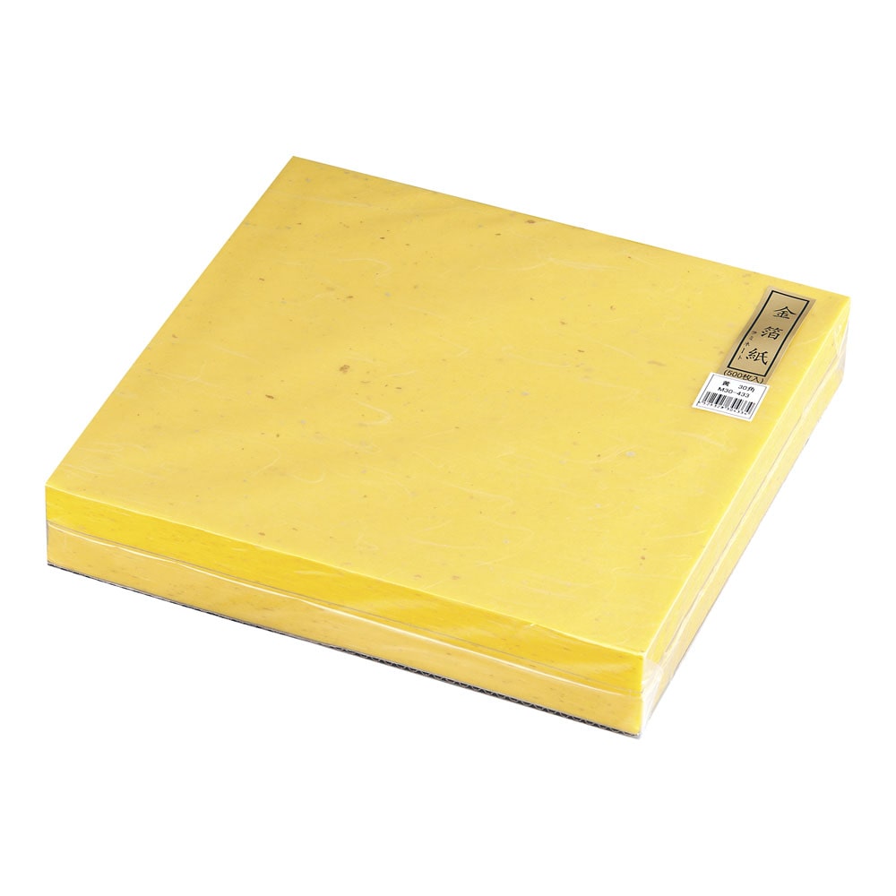 【直送品】金箔紙ラミネート　黄　（５００枚入） Ｍ３０－４３３ 1袋（ご注文単位1袋）