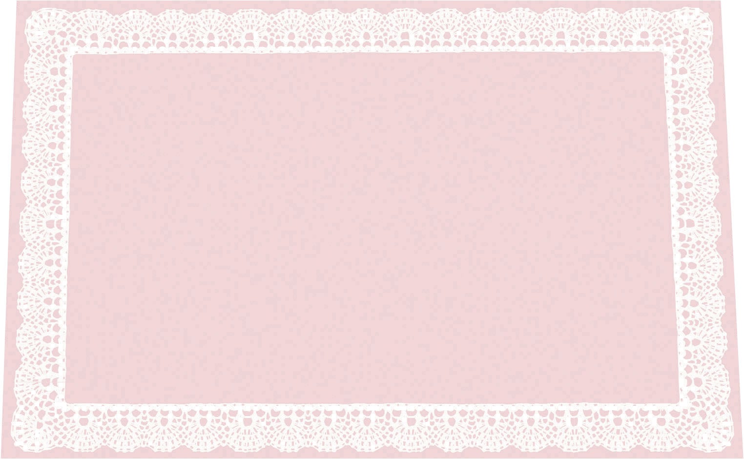 【直送品】無蛍光紙テーブルマットレースＢ　ピンク ＴＥ－Ｍ１１（１００枚入）Ｍ 1袋（ご注文単位1袋）