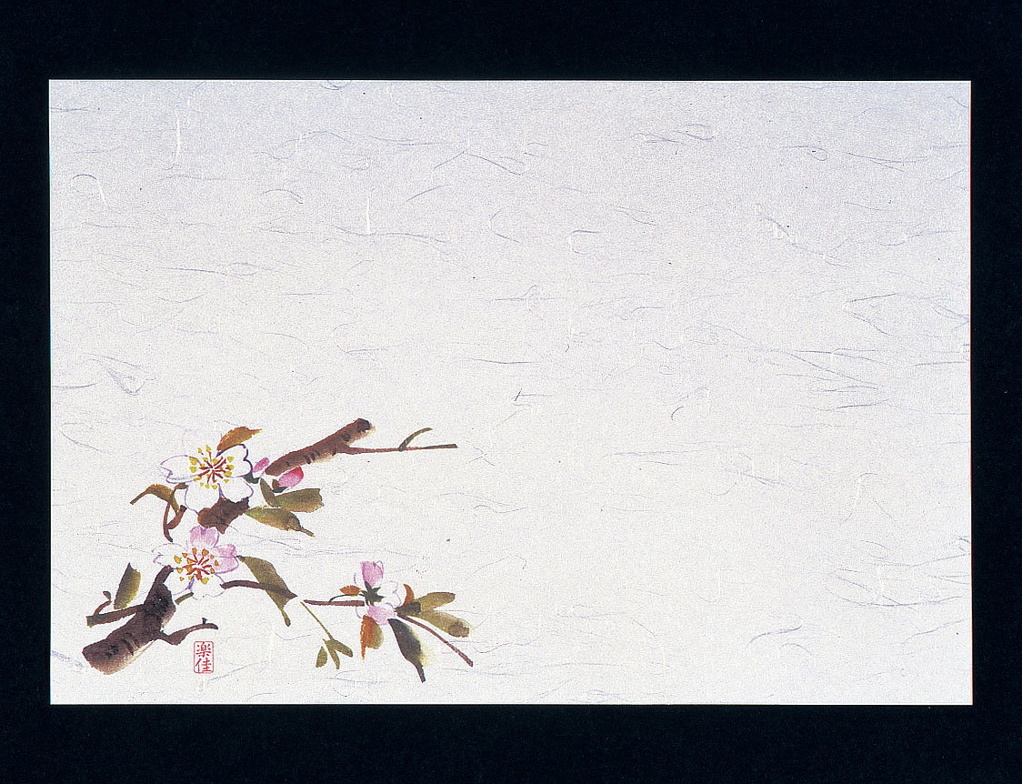 【直送品】四季紙・千寿（１００枚入） 桜　Ｍ３０－２０５ 1袋（ご注文単位1袋）