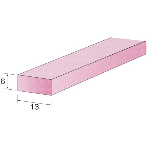 >トラスコ中山 ミニモ ピンクストーン PA#80 6×13mm (10個入)（ご注文単位1袋）【直送品】