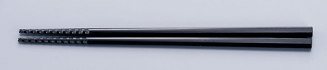 トルネード箸 ＰＭ－３７５　１８cm　黒 1袋（ご注文単位1袋）【直送品】