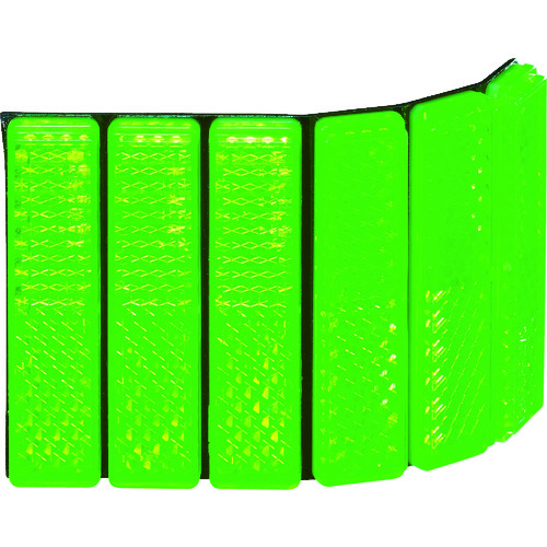 トラスコ中山 キャットアイ レフテープ 50ｍｍ×70ｍｍ 緑 (1枚入)（ご注文単位1パック）【直送品】
