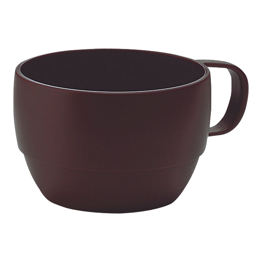 レンジスープカップ ブラウン 1袋（ご注文単位1袋）【直送品】
