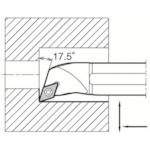 トラスコ中山 京セラ 倣い加工用鋼バー S－SDQC－A 551-4053 (ご注文単位1個) 【直送品】