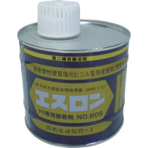 >トラスコ中山 エスロン 接着剤 NO.80S 500g（ご注文単位1缶）【直送品】