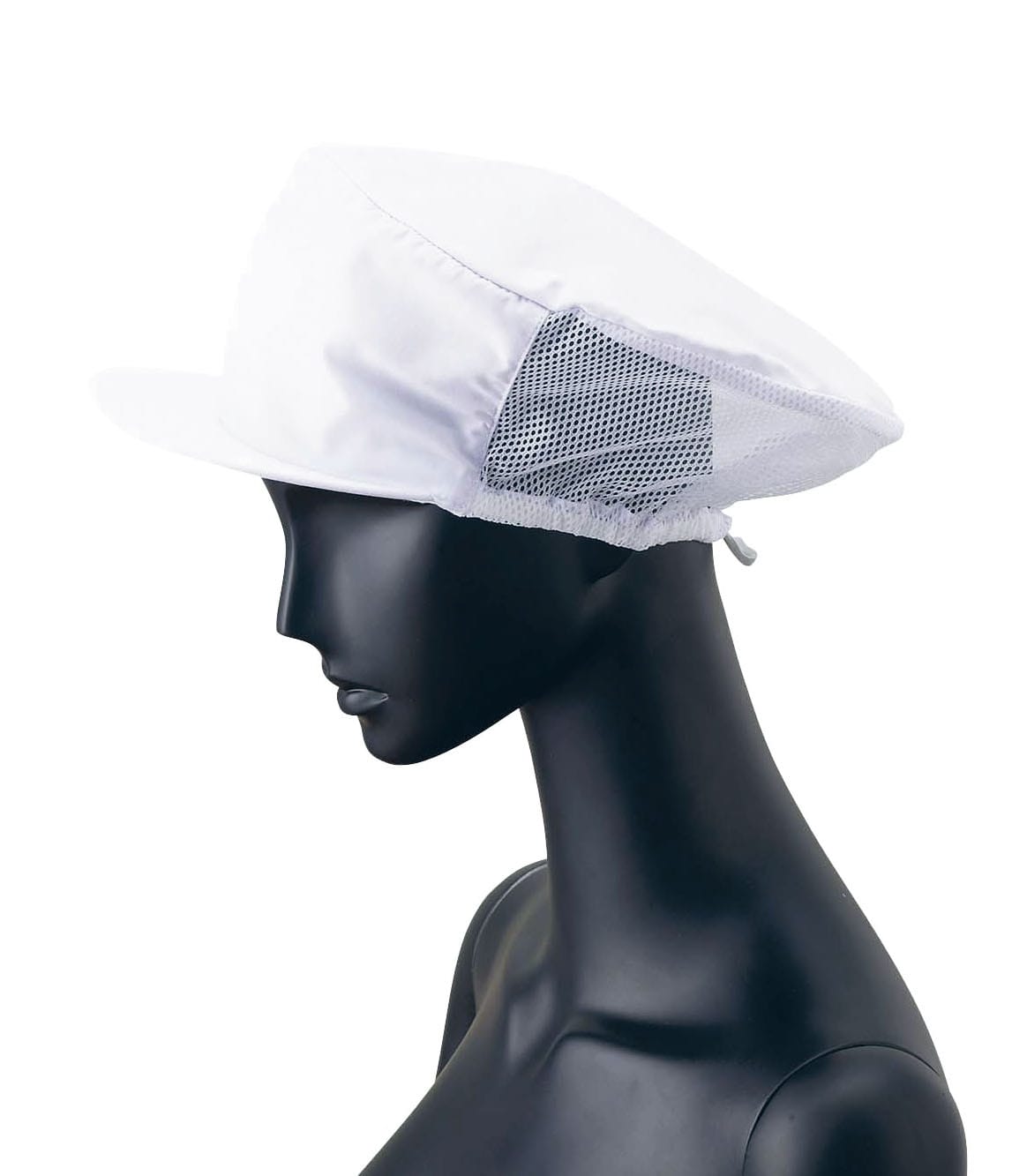 ツバ付婦人帽子メッシュ付　Ｇ－５００４ （ホワイト） 1袋（ご注文単位1袋）【直送品】
