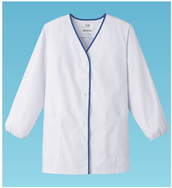 【直送品】女性用デザイン白衣　長袖　ＦＡ－３４８ ３Ｌ 1袋（ご注文単位1袋）
