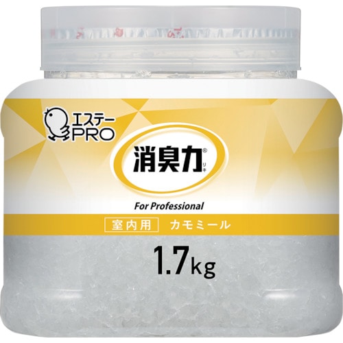 トラスコ中山 エステー G消臭力 クラッシュゲル室内用 本体 1.7kg カモミール（ご注文単位1個）【直送品】