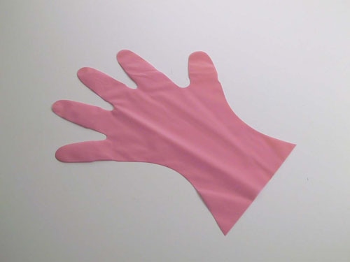 カラー　マイジャストグローブ五本絞り ピンク　（２００枚入）　Ｍ 1袋（ご注文単位1袋）【直送品】