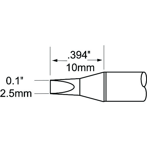 >トラスコ中山 メトカル Metcal MFR－1110・2210シリーズ チップカートリッジ 147-0730  (ご注文単位1本) 【直送品】