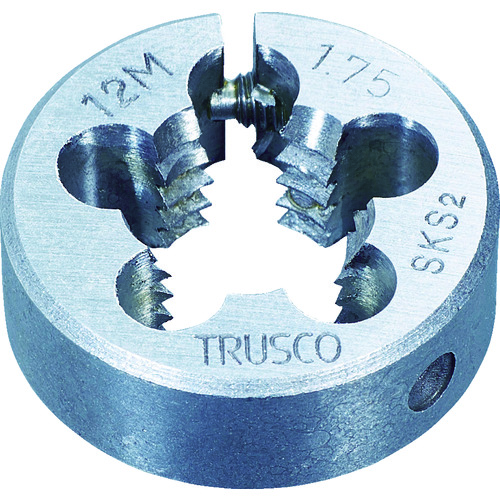 >トラスコ中山 TRUSCO 丸ダイス 25径 M10×1.5 (SKS)（ご注文単位1個）【直送品】