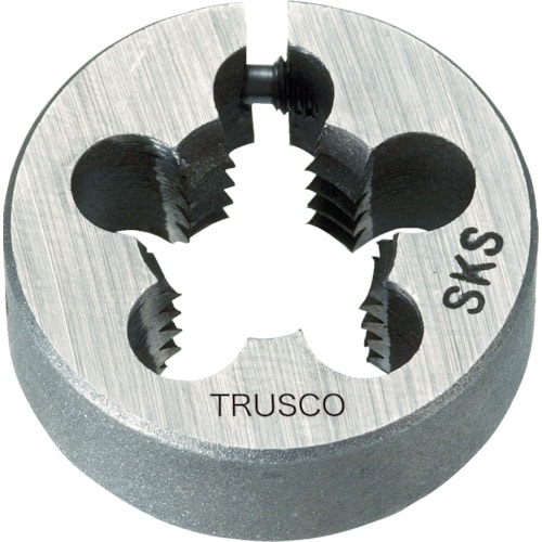 >トラスコ中山 TRUSCO 丸ダイス SKS ユニファイ細目 50径 3/4UNF16（ご注文単位1個）【直送品】