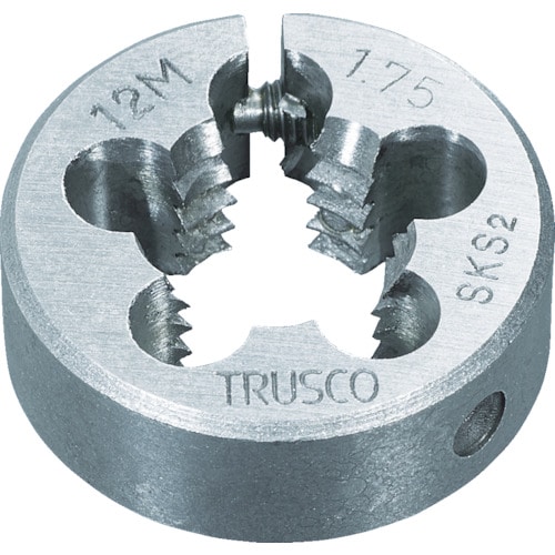 トラスコ中山 TRUSCO 丸ダイス 細目 63径 M30X2.0(SKS)（ご注文単位1個）【直送品】