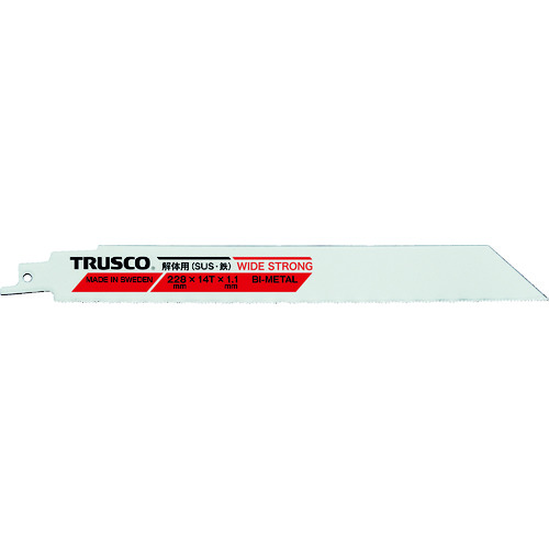 >トラスコ中山 TRUSCO 解体用バイメタルセーバーソーブレード(幅広タイプ)全長228mm 5枚入（ご注文単位1パック）【直送品】