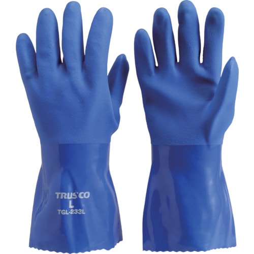 トラスコ中山 ＴＲＵＳＣＯ 耐油ビニール手袋 ロングタイプ Ｍサイズ（ご注文単位1組）【直送品】