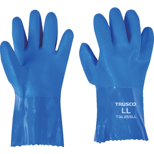 トラスコ中山 ＴＲＵＳＣＯ 耐油ビニール手袋1.2mm厚 ＬＬサイズ 1双入（ご注文単位1組）【直送品】
