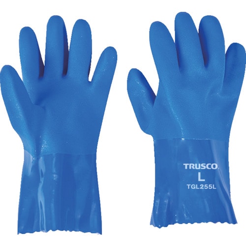 トラスコ中山 ＴＲＵＳＣＯ 耐油ビニール手袋1.2mm厚 Ｌサイズ 1双入（ご注文単位1組）【直送品】
